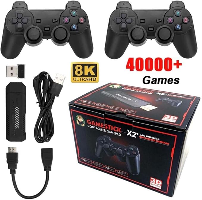 X2 Plus Retro Console – 40,000+ Games, 128GB, 4K, Wireless
