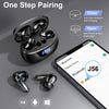 Wireless Bluetooth 5.3 Earbuds – 48H Playtime Stereo Headphones with ENC Mic & LED Charging Case (IP7 Waterproof)