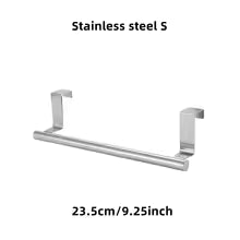 Over-Door Towel Rack – Stainless Steel Hanging Bar for Bathroom & Kitchen