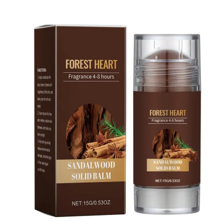 Sandalwood Solid Perfume Balm – Long-Lasting Alcohol-Free Fragrance Stick
