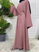 Ramadan Modern Abaya for Women – Turkish Maxi Kaftan, Elegant Islamic Hijab Dress